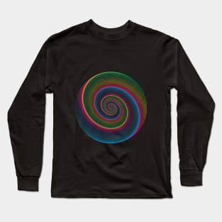 Gradient line art of circle rainbow Long Sleeve T-Shirt